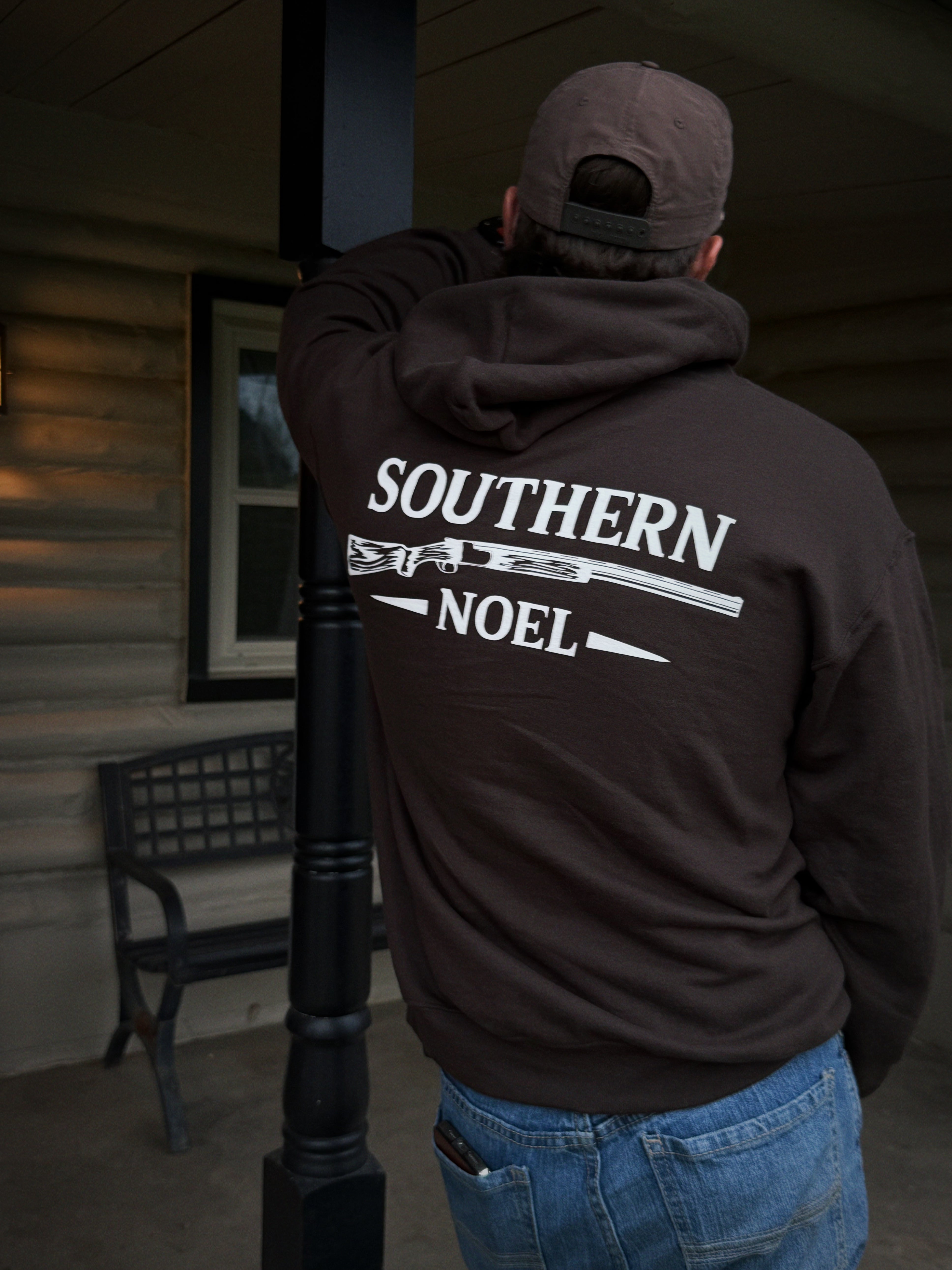 Southern Noel Hoodie - Brown