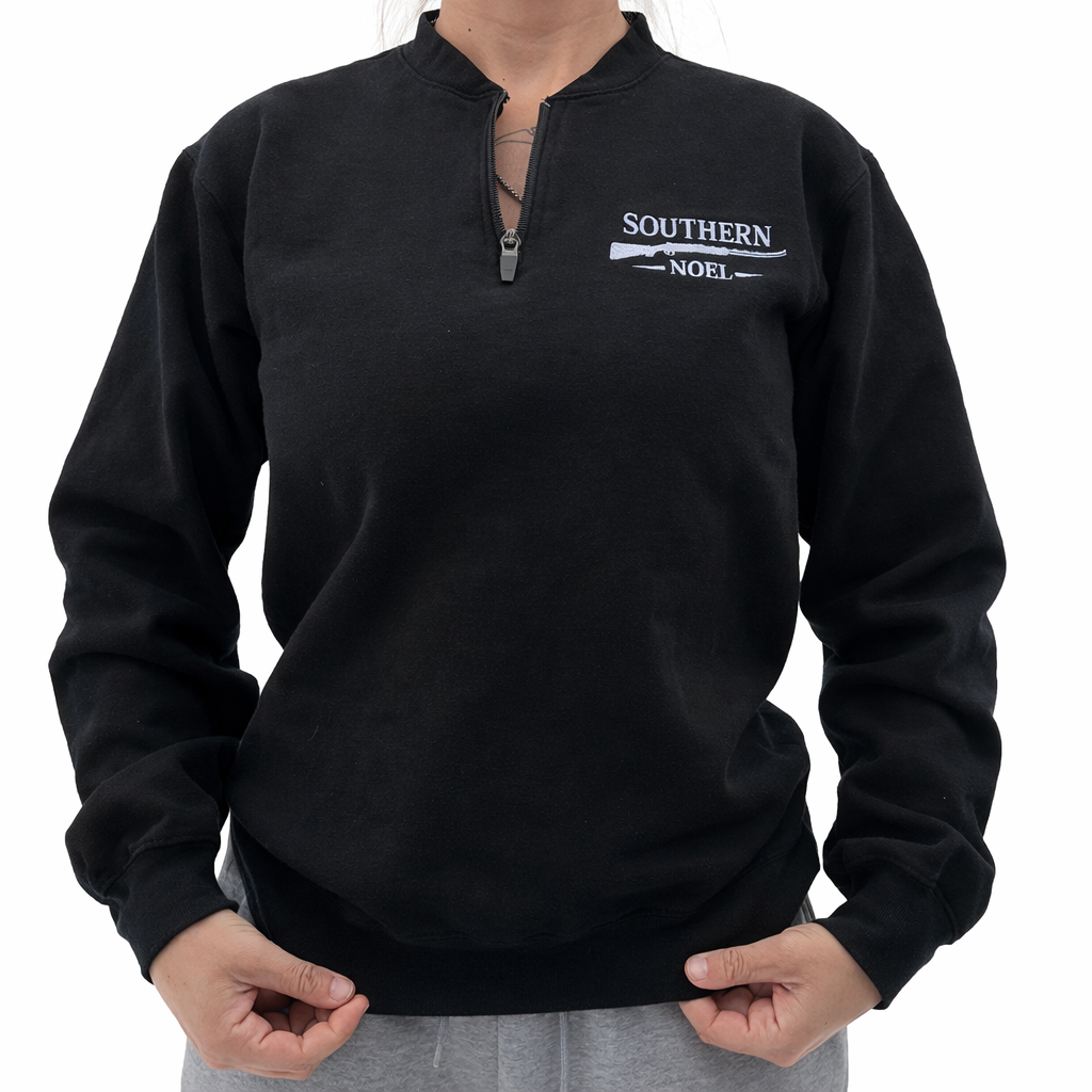 Southern Noel Quarter Zip - Black